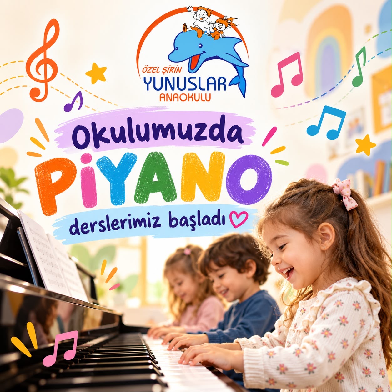 Piyano Derslerimiz Başladı! 🎹🎉🐬
